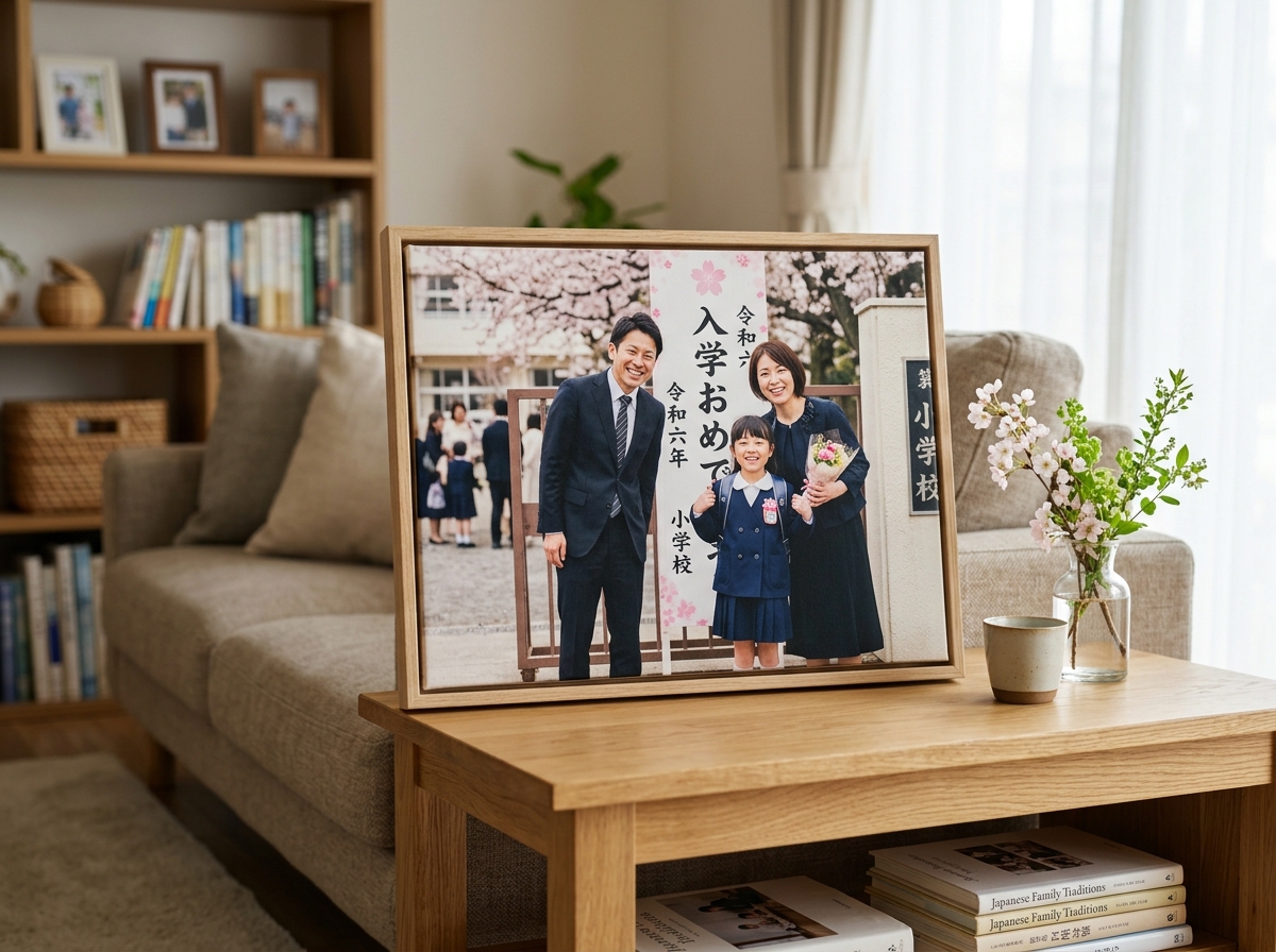 入学式・卒業式・家族写真キャンバス