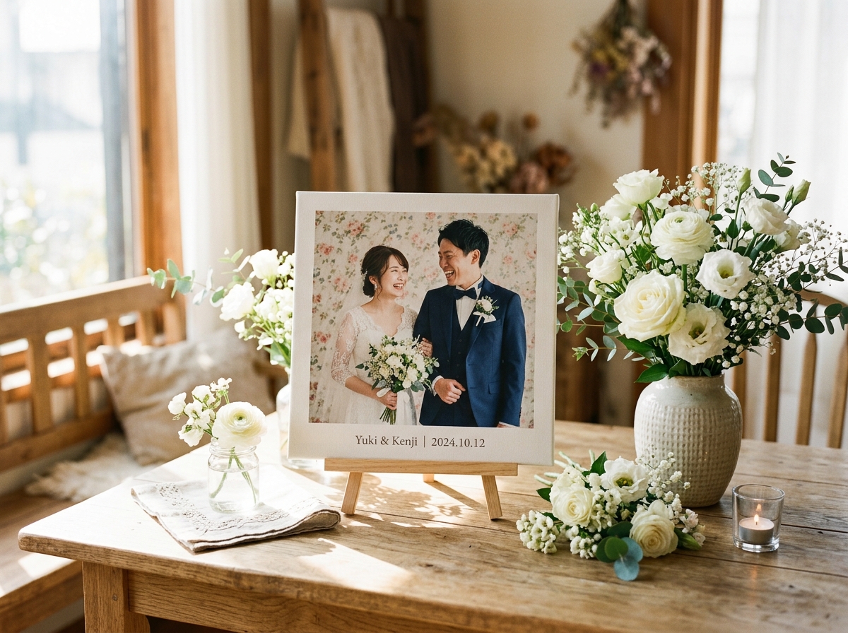 結婚式・ウェルカムボードのキャンバスアート